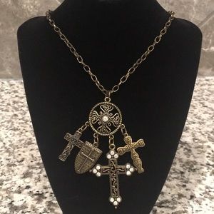 Cross dangle necklace